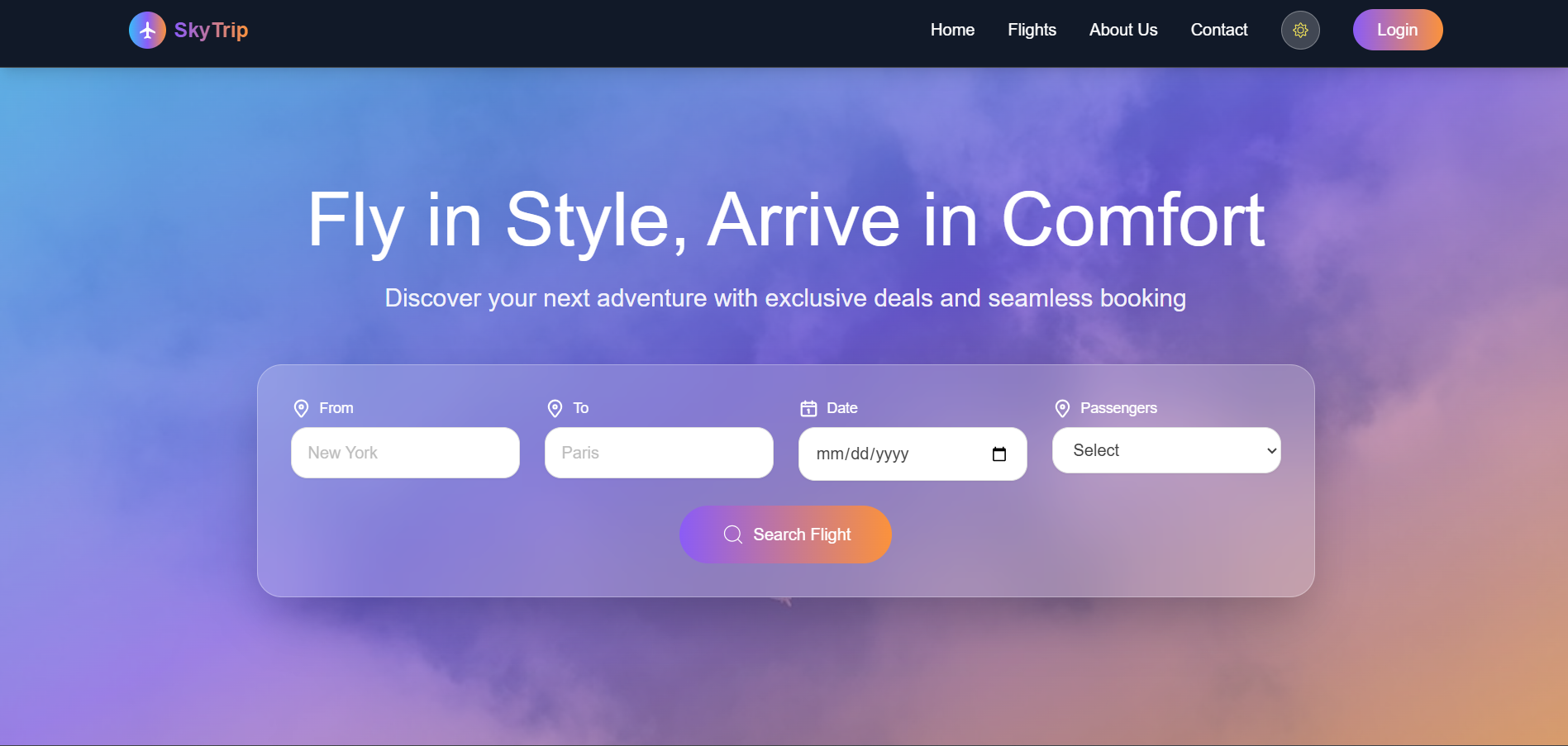 SkyTrip Project